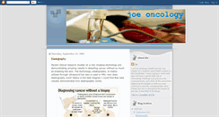 Desktop Screenshot of joeoncology.blogspot.com