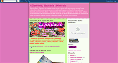 Desktop Screenshot of 4elements-bisuteriaiminerals.blogspot.com