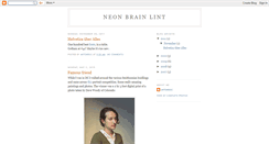 Desktop Screenshot of neonbrainlint.blogspot.com