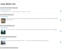 Tablet Screenshot of neonbrainlint.blogspot.com