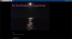 Desktop Screenshot of lailuminacionsuprema.blogspot.com