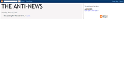 Desktop Screenshot of anti-news.blogspot.com