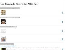 Tablet Screenshot of les-jeunes-de-riviere-des-mille-iles.blogspot.com