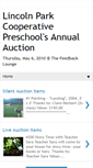 Mobile Screenshot of lincolnparkpreschoolauction.blogspot.com