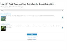 Tablet Screenshot of lincolnparkpreschoolauction.blogspot.com