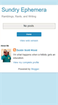 Mobile Screenshot of dustinscottwood.blogspot.com