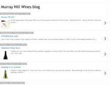 Tablet Screenshot of murrayhillwines.blogspot.com