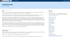 Desktop Screenshot of clashinghats.blogspot.com