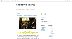 Desktop Screenshot of cinefestivalineout.blogspot.com