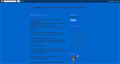 Desktop Screenshot of emmaandthelightningthief.blogspot.com