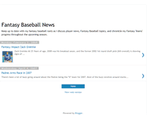 Tablet Screenshot of fantasybaseballnews.blogspot.com
