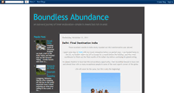 Desktop Screenshot of boundlessabundance.blogspot.com