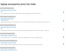 Tablet Screenshot of laptopaccessoriespricelistindia.blogspot.com