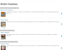 Tablet Screenshot of kristiscreations.blogspot.com