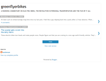 Tablet Screenshot of greenflyerbikes.blogspot.com