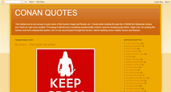 Desktop Screenshot of conanquotes.blogspot.com