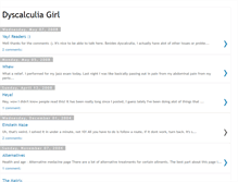 Tablet Screenshot of dyscalculia.blogspot.com