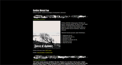 Desktop Screenshot of gothicmetaltr.blogspot.com