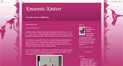 Desktop Screenshot of kneuroticknitter.blogspot.com