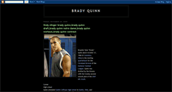 Desktop Screenshot of brady-quinn-biography.blogspot.com