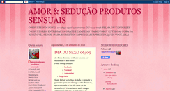 Desktop Screenshot of amoreseduoprodutossensuais.blogspot.com