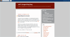 Desktop Screenshot of jeffsongwriting.blogspot.com