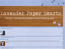 Tablet Screenshot of lavenderpaperhearts.blogspot.com