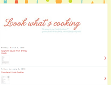 Tablet Screenshot of lookwhatscooking.blogspot.com