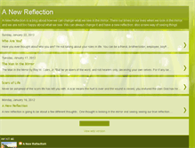 Tablet Screenshot of anewreflection1.blogspot.com