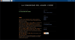 Desktop Screenshot of lacomunidaddelasado.blogspot.com