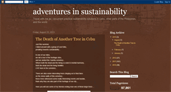 Desktop Screenshot of ednalee-adventuresinsustainability.blogspot.com