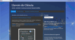 Desktop Screenshot of llavorsdeciencia.blogspot.com