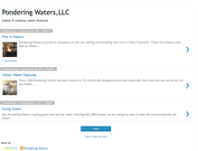 Tablet Screenshot of ponderingwaters.blogspot.com