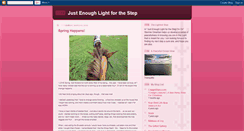 Desktop Screenshot of justenoughlightforthestep.blogspot.com