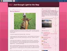Tablet Screenshot of justenoughlightforthestep.blogspot.com