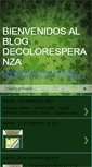 Mobile Screenshot of decoloresperanza.blogspot.com