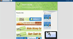 Desktop Screenshot of profitincome2.blogspot.com