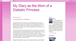 Desktop Screenshot of diabeticprincessmom.blogspot.com