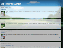 Tablet Screenshot of experimentalgarden-ncbeesnest.blogspot.com