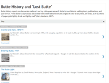 Tablet Screenshot of buttehistory.blogspot.com