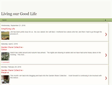 Tablet Screenshot of livingourgoodlife.blogspot.com
