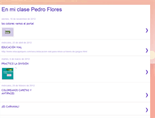 Tablet Screenshot of enmiclasepedroflores.blogspot.com