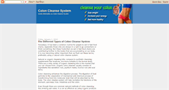 Desktop Screenshot of coloncleansesystem.blogspot.com