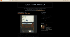 Desktop Screenshot of alice-kirkpatrick.blogspot.com