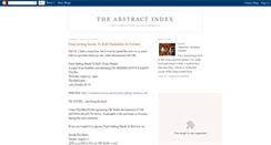 Desktop Screenshot of abstractindex.blogspot.com