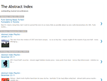 Tablet Screenshot of abstractindex.blogspot.com