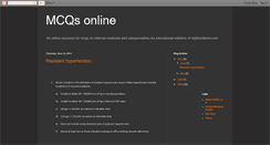 Desktop Screenshot of mcqs-online.blogspot.com