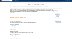 Desktop Screenshot of cinemashowtime.blogspot.com