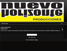 Tablet Screenshot of nuevohorizonteproducciones.blogspot.com