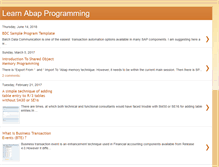 Tablet Screenshot of learnabapprogramming.blogspot.com